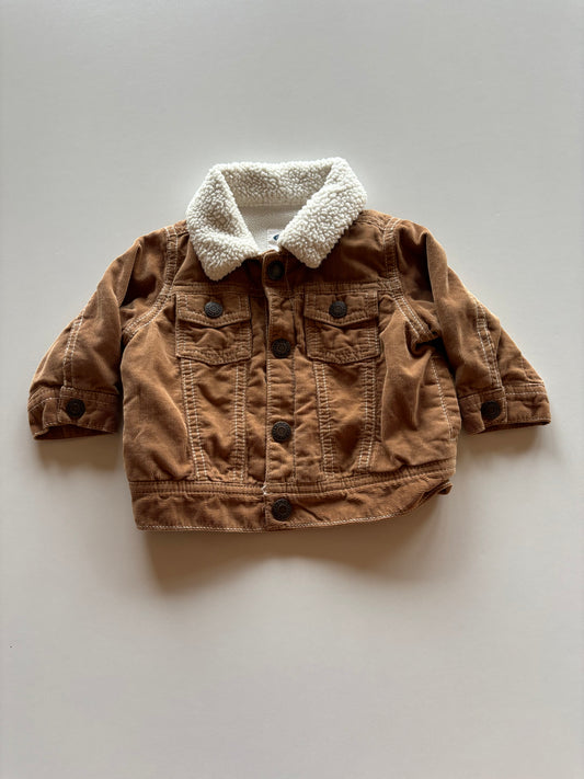 Brown Corduroy & Sherpa Jacket