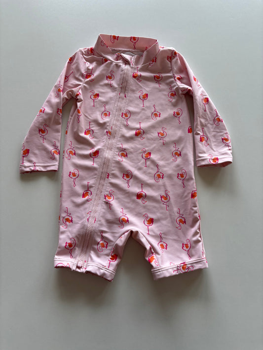 Pink Flamingo Sun Suit