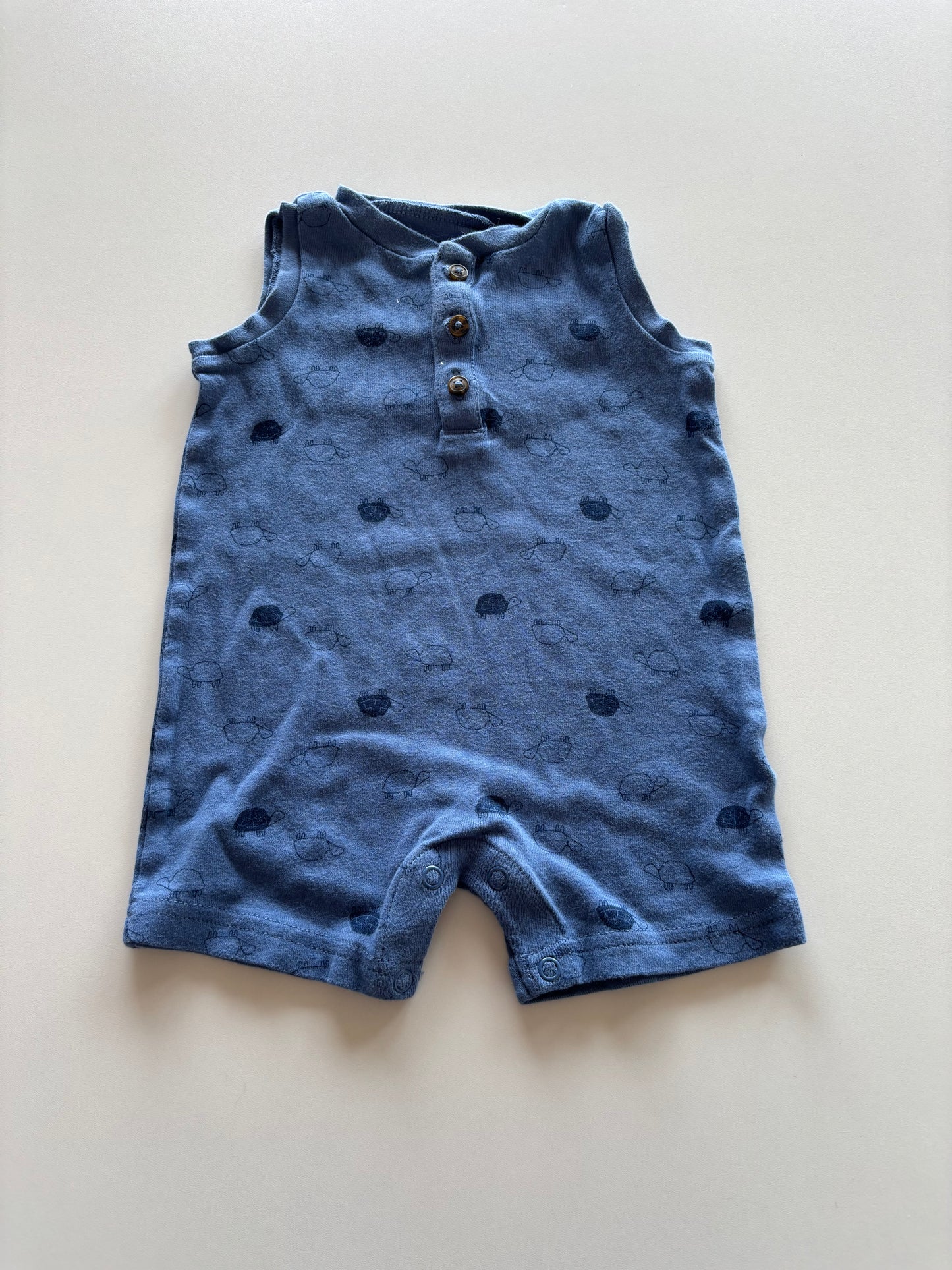 Blue Turtle Romper