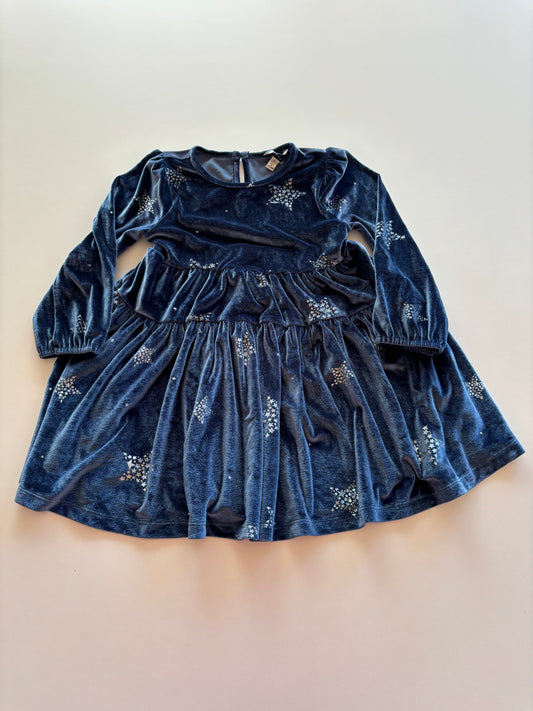 Blue Velvet Star Dress