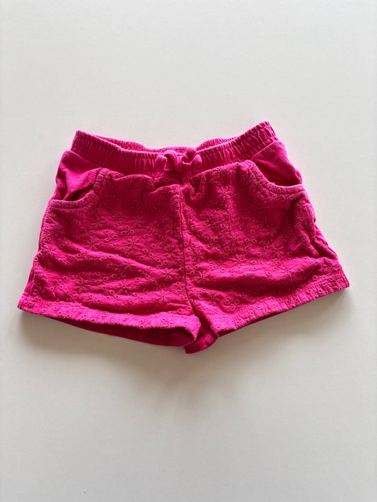 Pink Eyelet Shorts