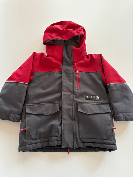 Red & Grey Winter Jacket