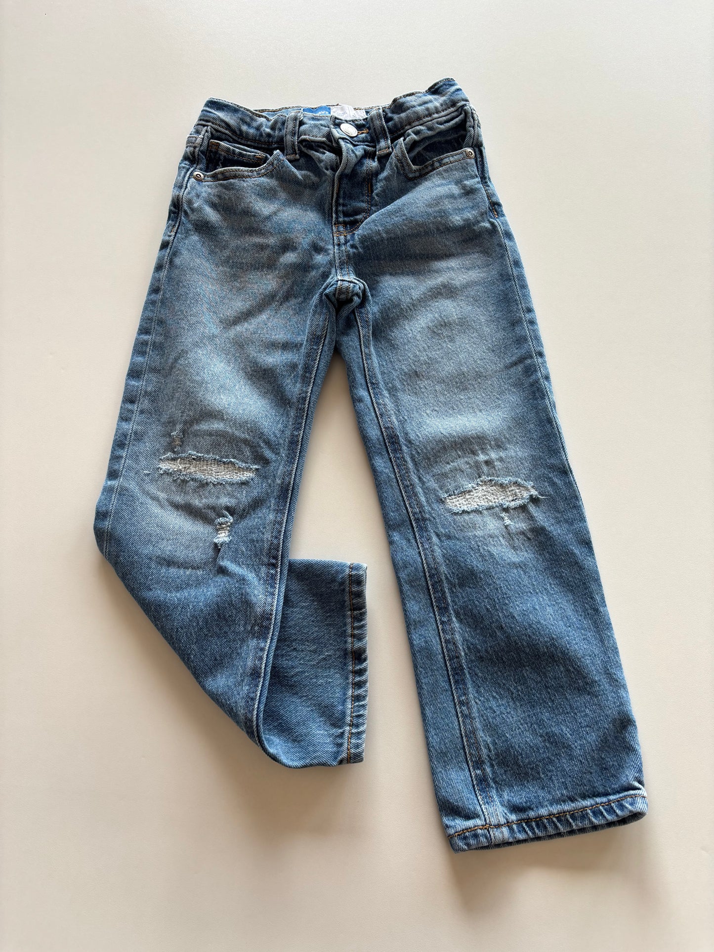 Reinforced Distressed Denim