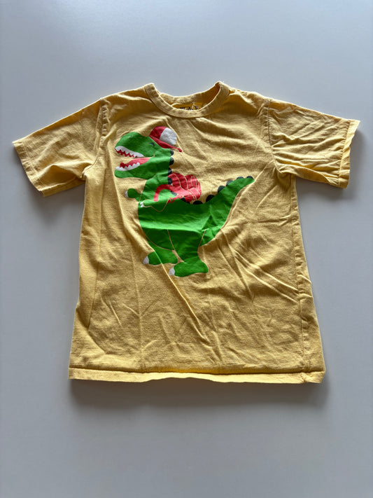 Yellow Dino with Backpack Tee