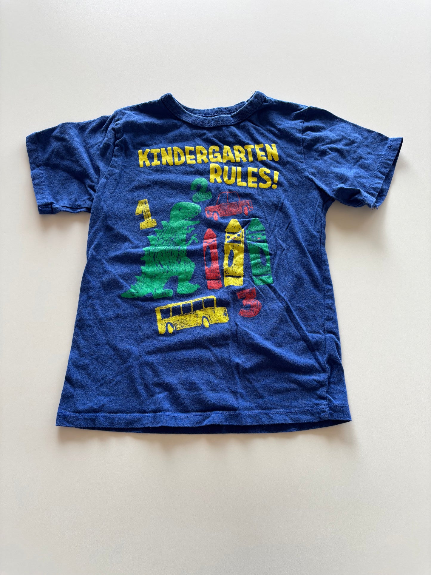 Blue Kindergarten Rules Tee