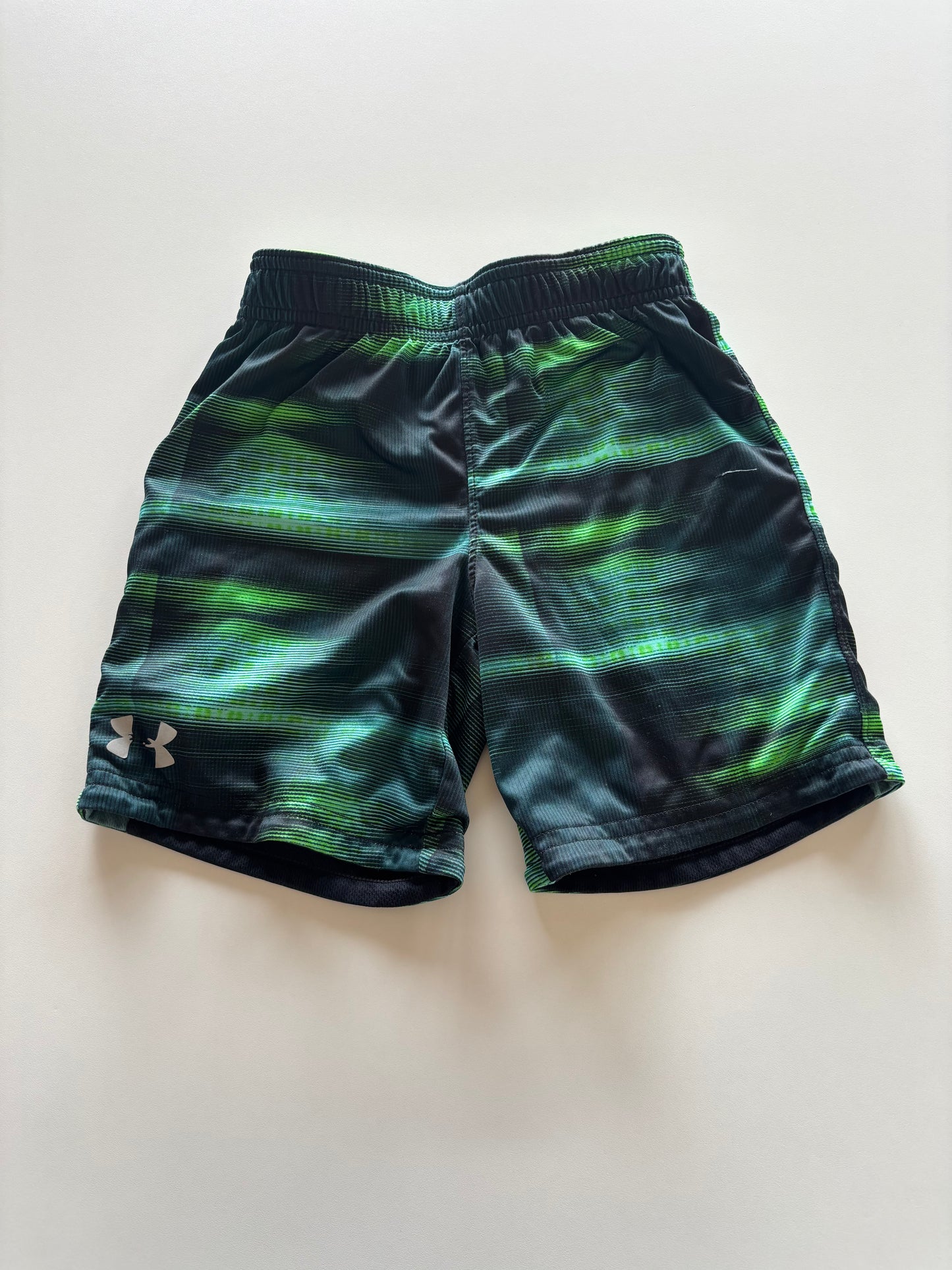 Reversible Green Patterned UA Athletic Shorts