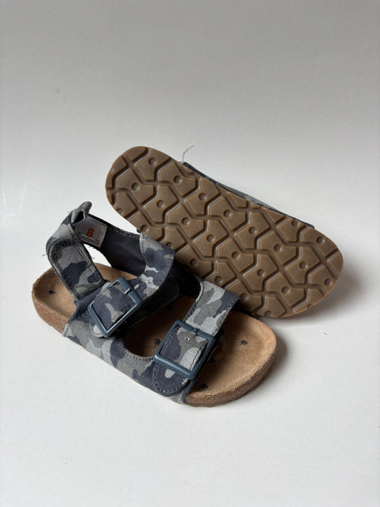 Blue Camo Sandals