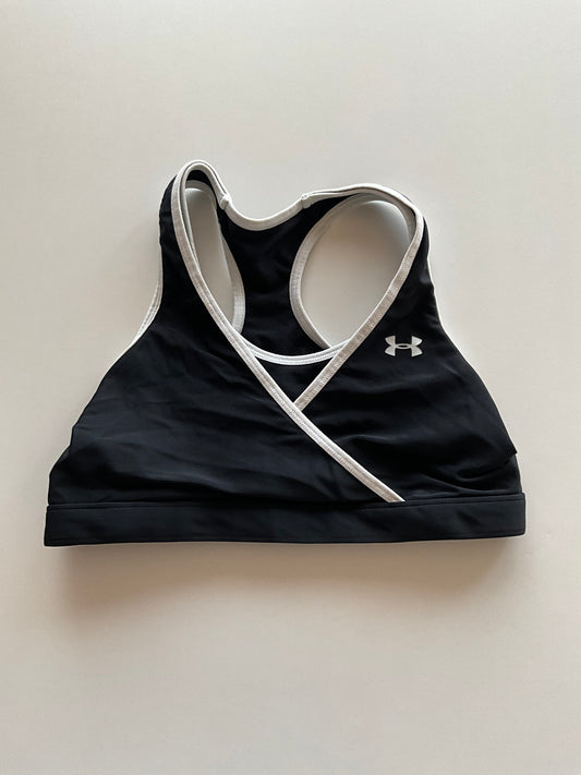 Black & White UA Sports Bra