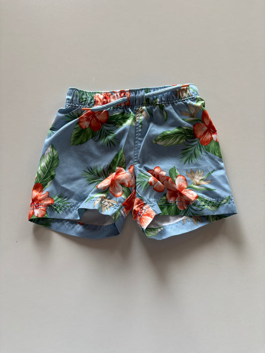Blue Tropical Swim Shorts