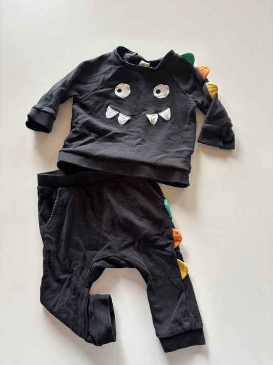 2pc Black Monster Set