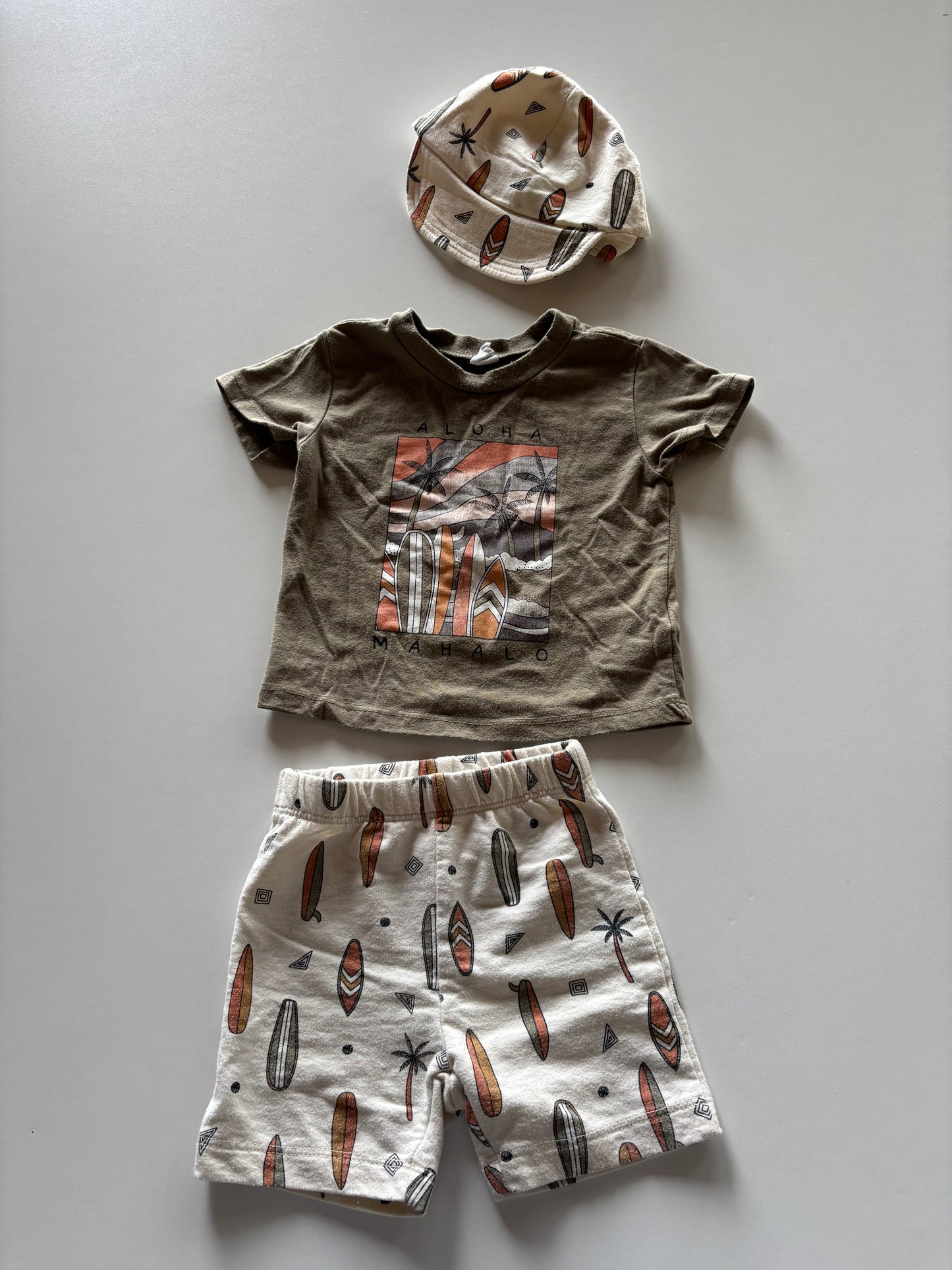 3pc Olive Surf Set