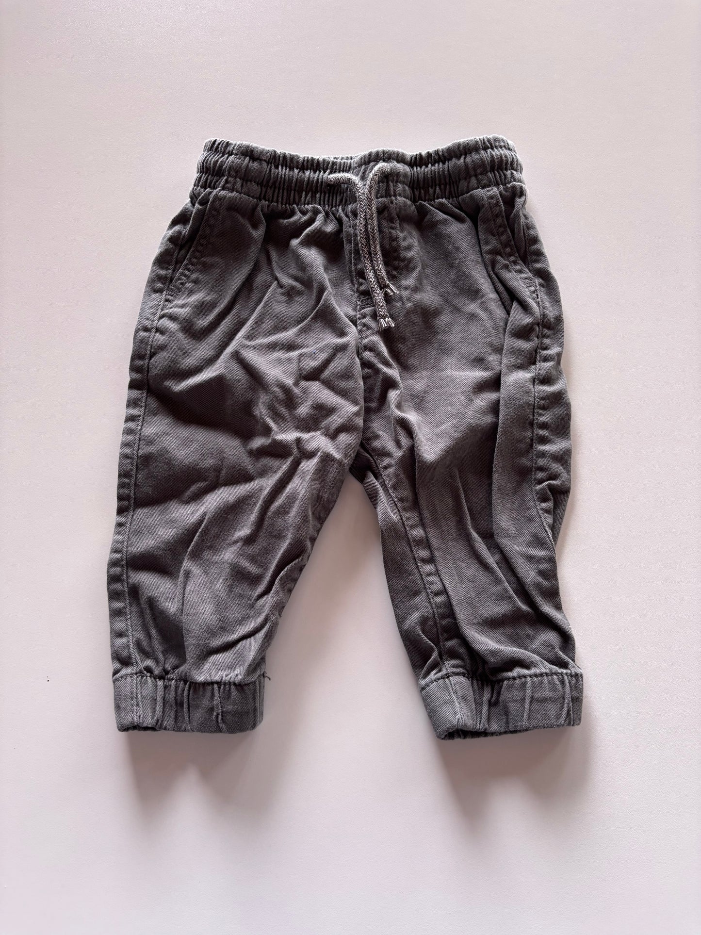 Grey Structured Joggers