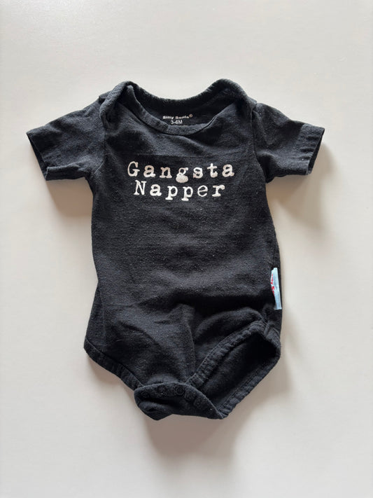 Black Gangsta Napper Onesie