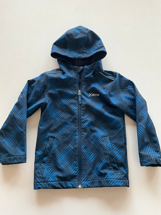 Blue Patterned Rain Jacket