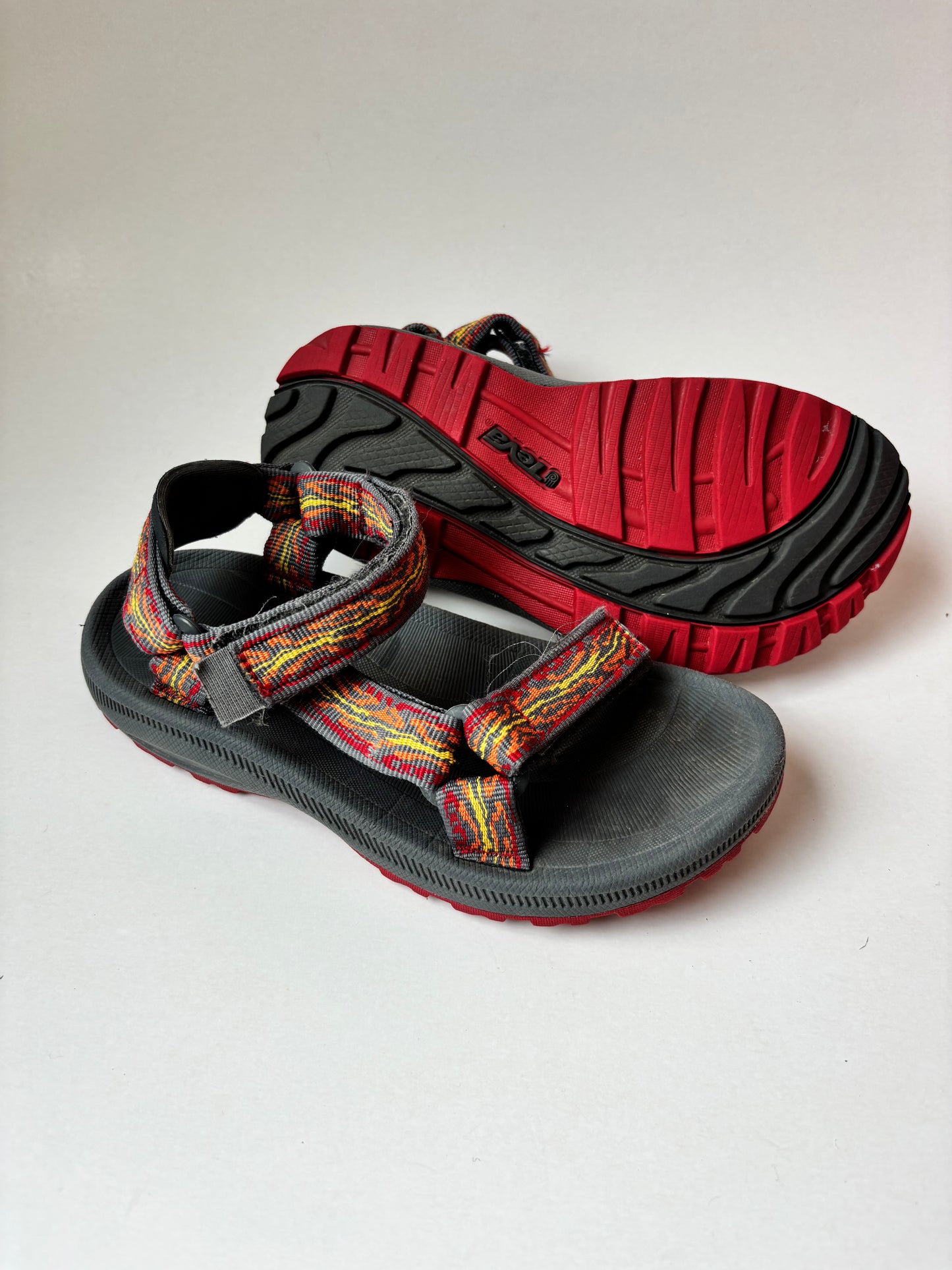 Red & Orange Teva Sandals