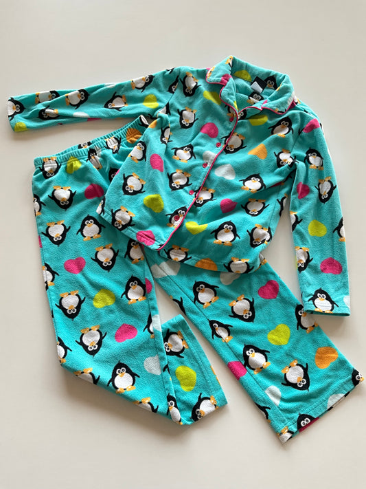 2pc Fleece Penguin Pajamas