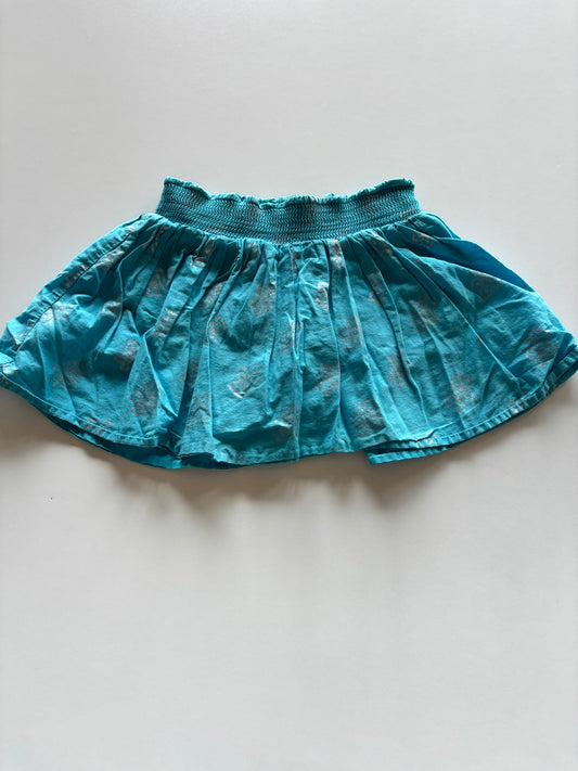 Blue & Silver Hawaiian Skort
