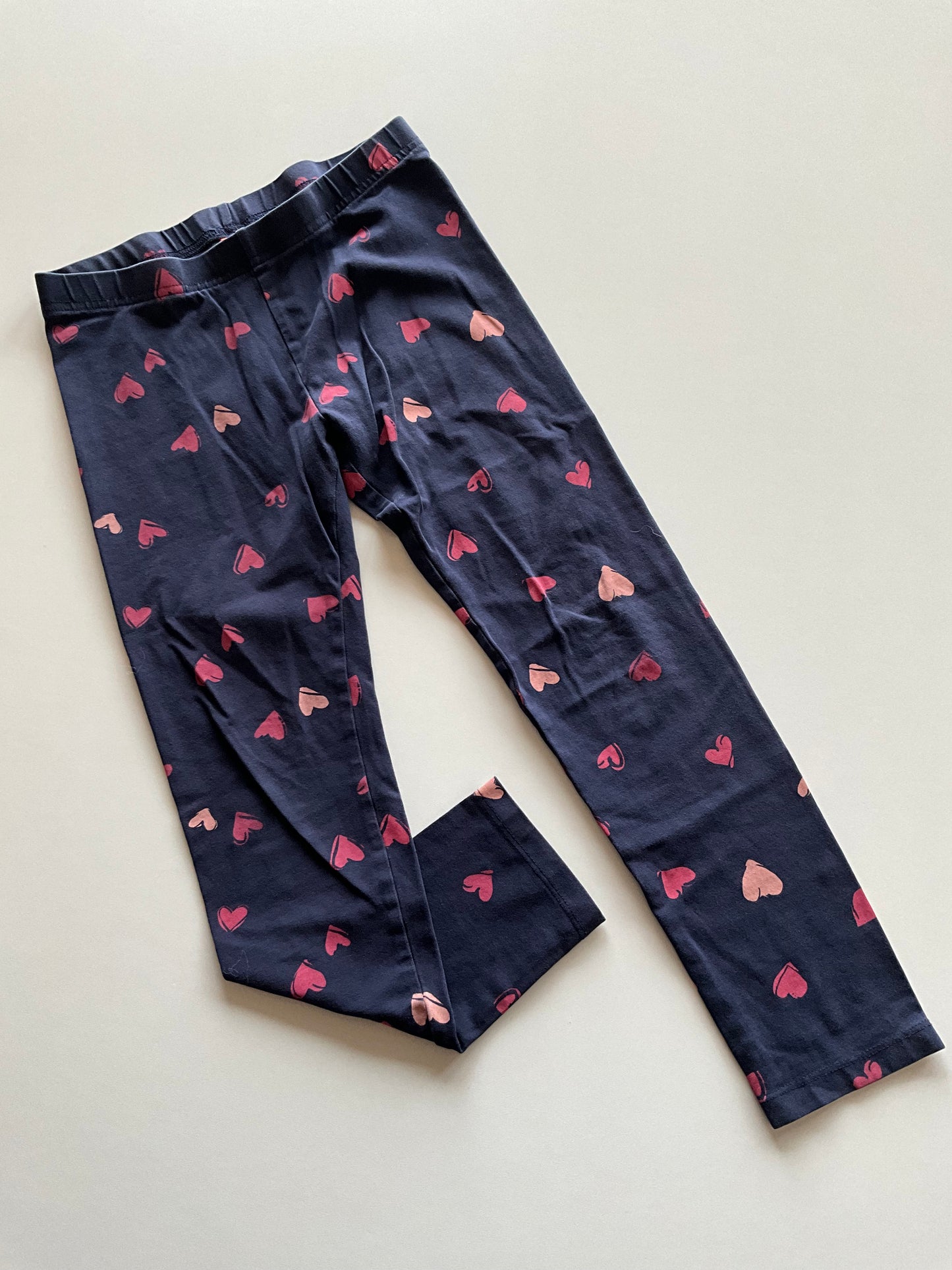 Navy Heart Leggings