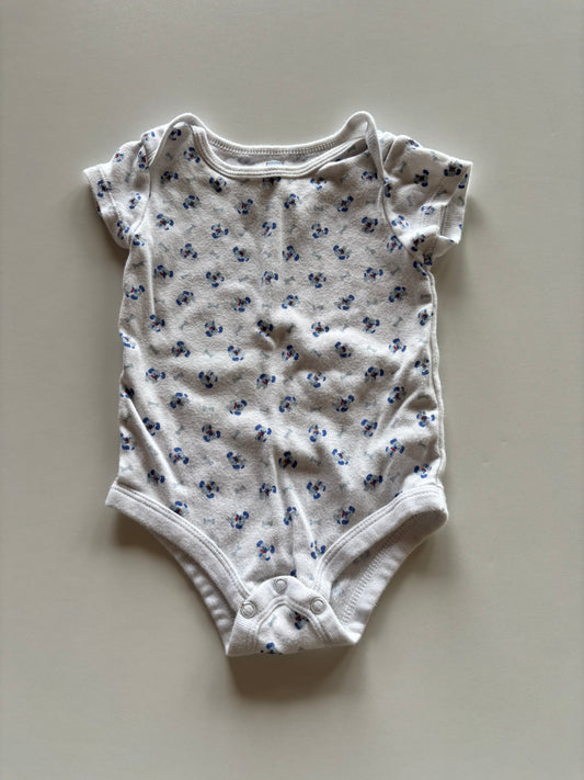 White Blue Dog Onesie