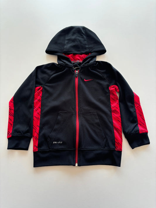 Black & Red Nike Zip Up Hoodie