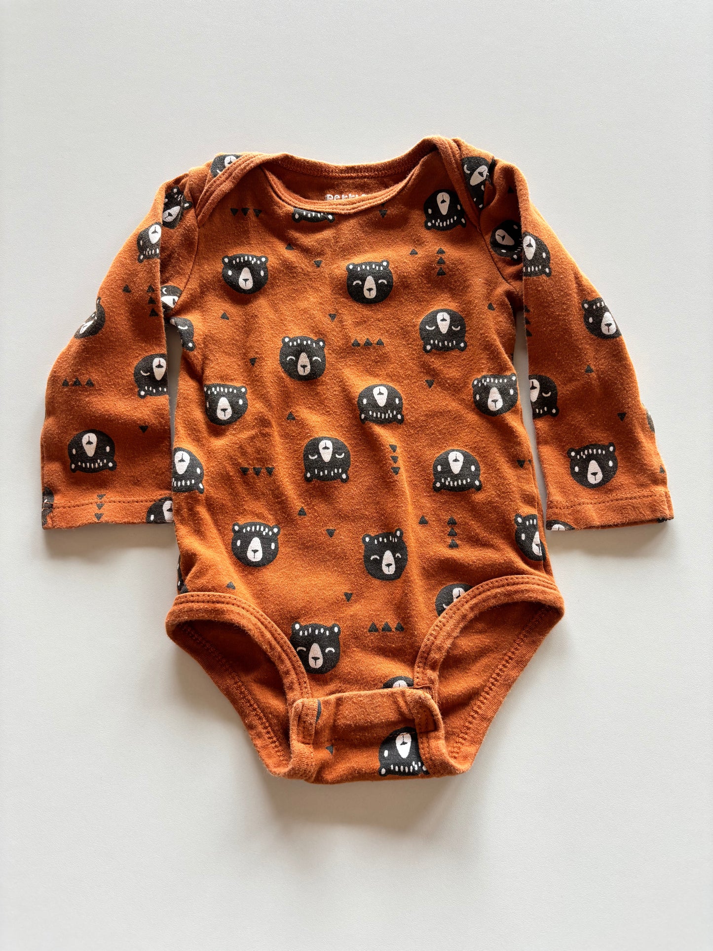 Orange Bear Onesie