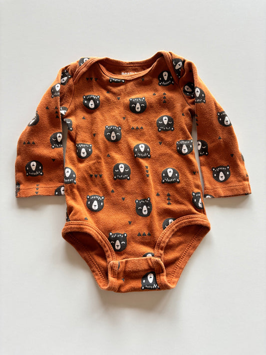 Orange Bear Onesie