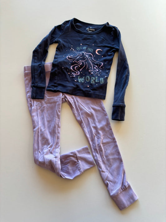 Navy & Lilac Unicorn Pajamas