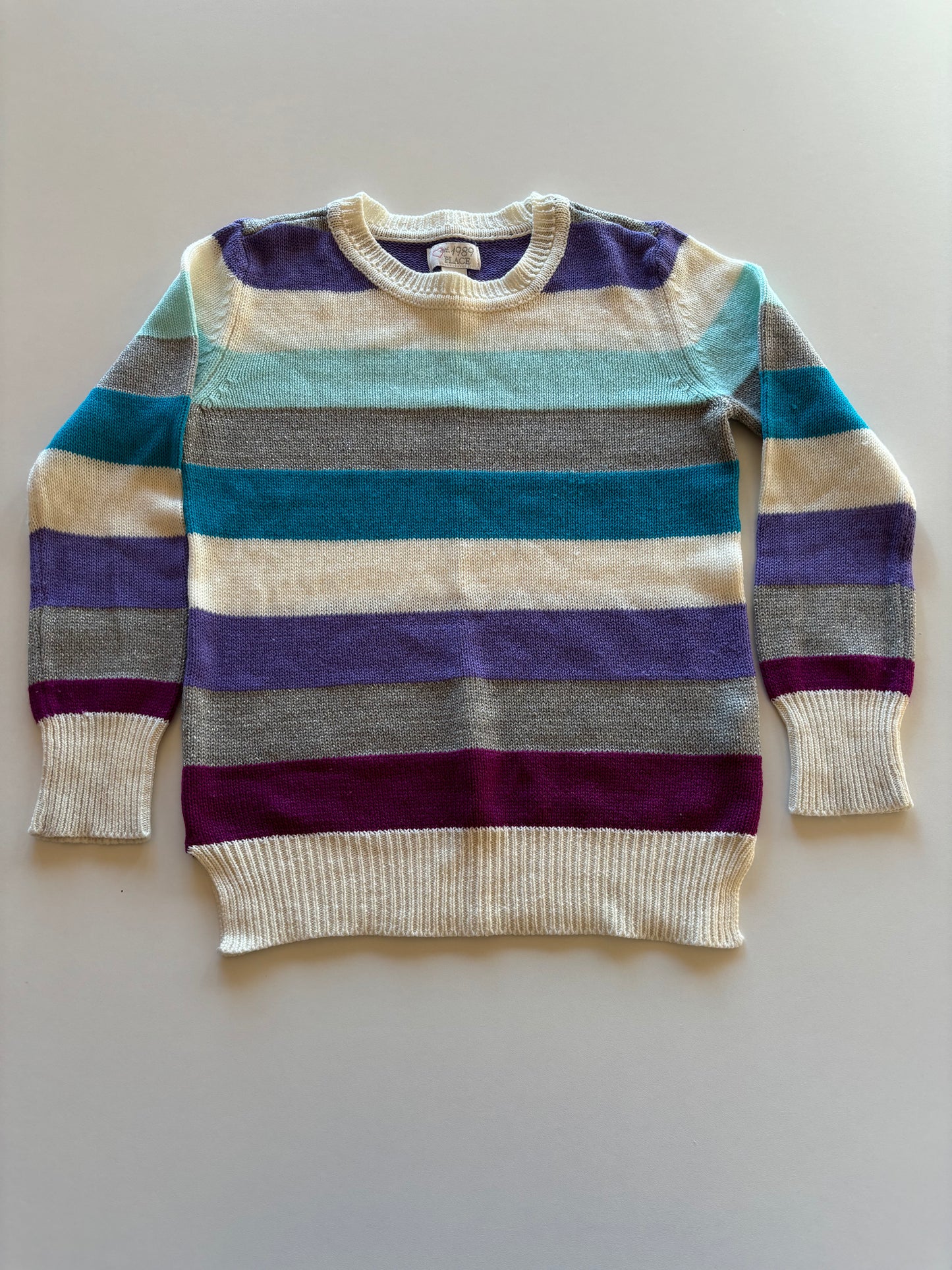 Colourful Knit Striped Sweater