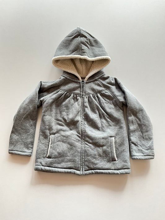 Thick Grey Zip Up Hoodie