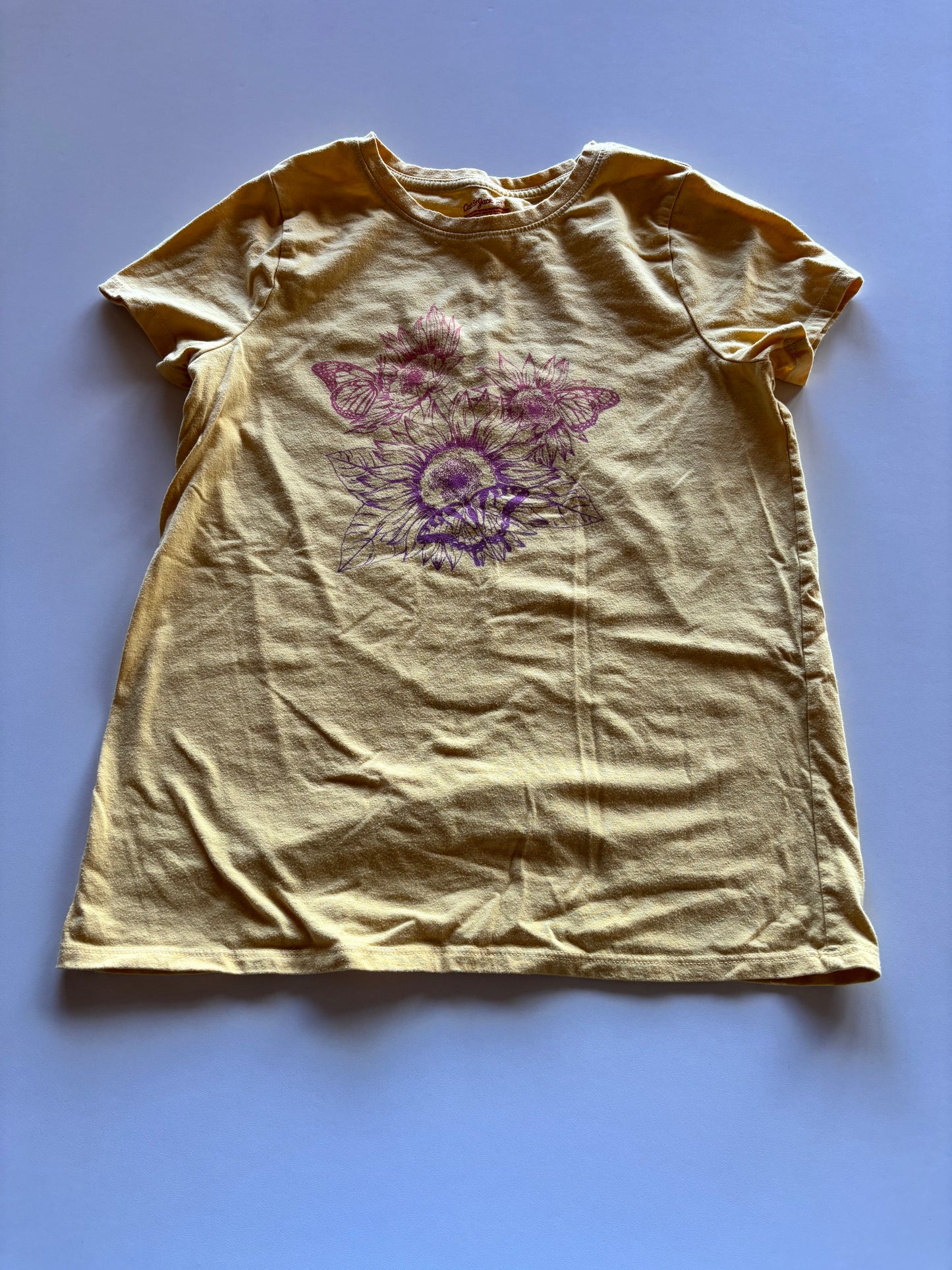 Yellow Sunflower & Butterfly Tee