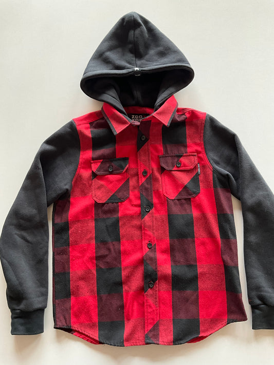 Buffalo Plaid Hooded Flannel