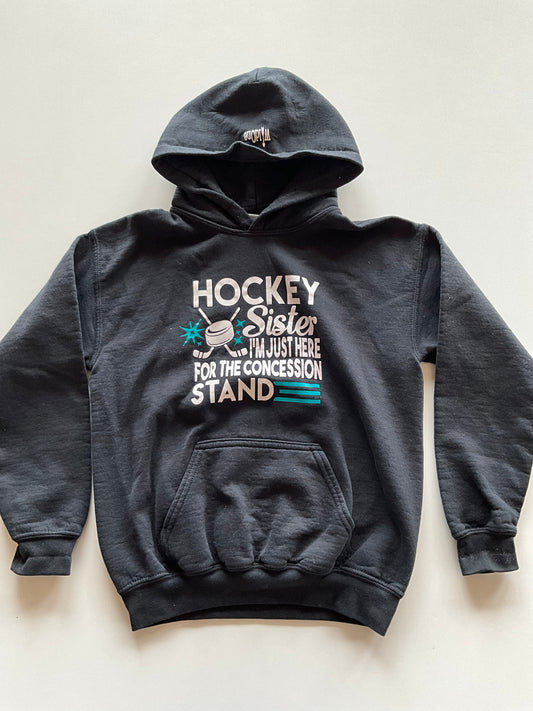 Black Hockey Sister Hoodie
