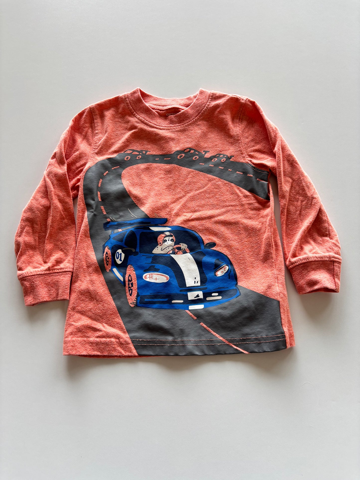 Orange Racing Sloth Shirt
