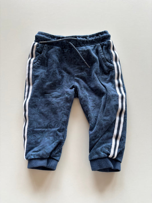 Blue Striped Palm Tree Joggers