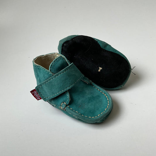 Blue Leather Shoes