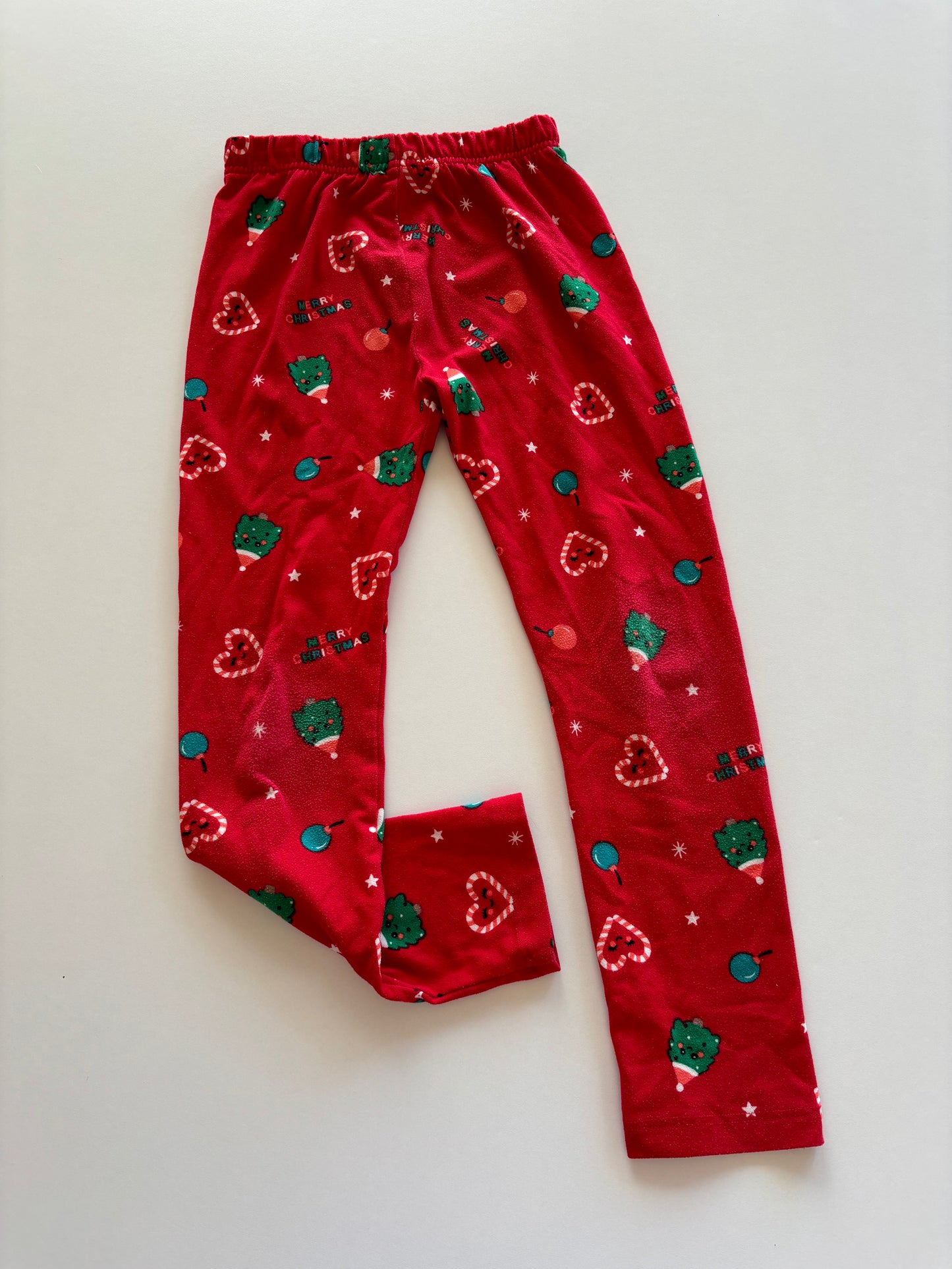Red Cute Christmas Leggings