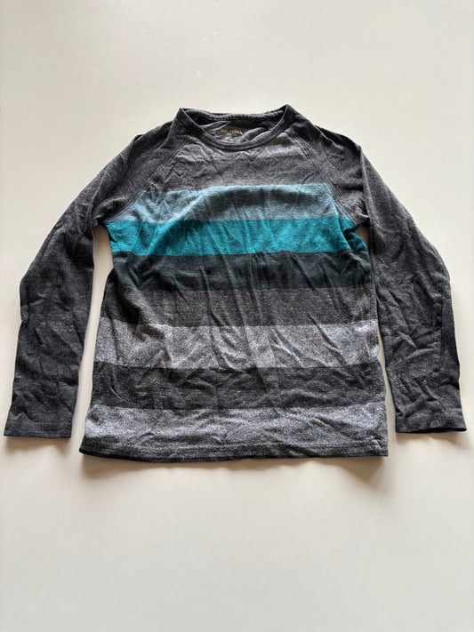 Grey & Blue Striped Shirt