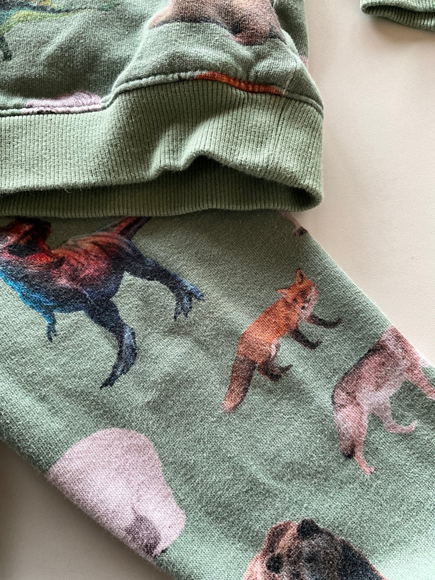 2pc Green Animals Leisure Suit