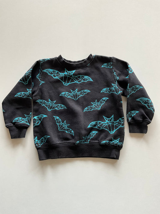 Black & Blue Bat Crewneck