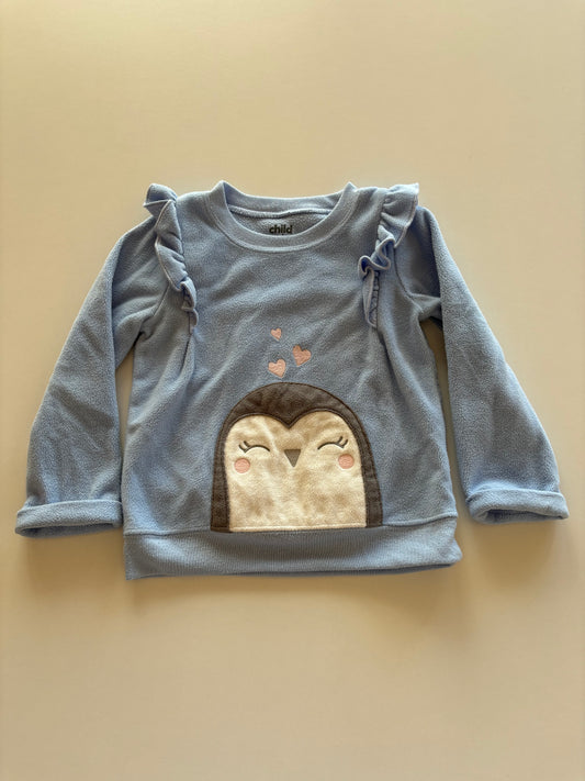 Blue Fleece Penguin Shirt
