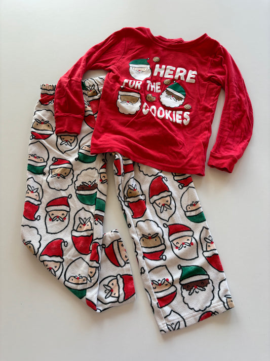 2pc Red & White Santa Pajamas