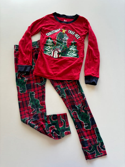 2pc Christmas Tree-Rex Pajamas