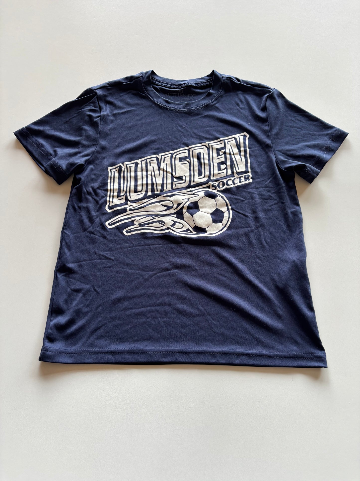 Navy Blue Lumsden Soccer Athletic Tee