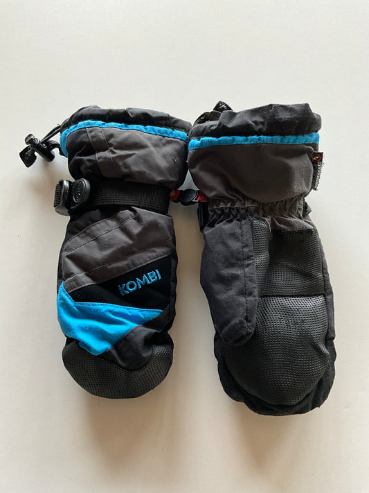 Black & Blue Snow Mittens