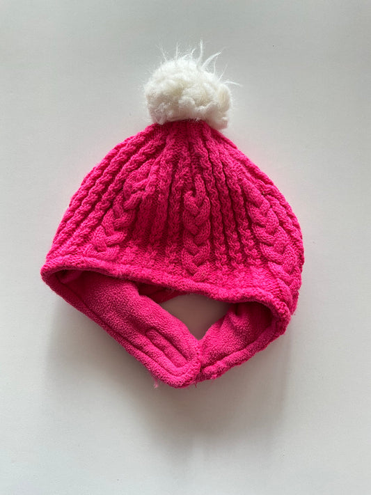 Pink Cable Knit Toque