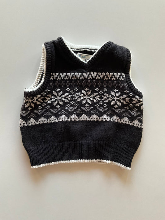 Black Fairisle Knit Vest