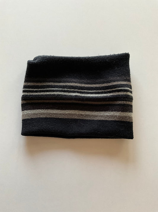 Black & Grey Striped Neckwarmer