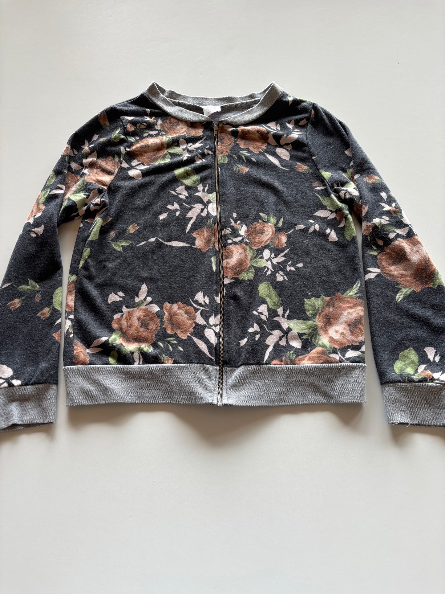 Lightweight Floral Bomber Jacket