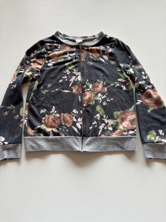 Lightweight Floral Bomber Jacket