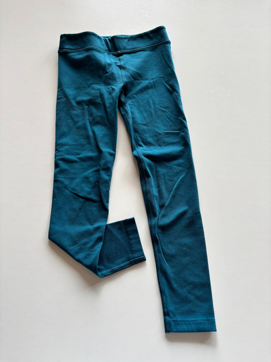 Turquoise Laser Cut Athletic Leggings